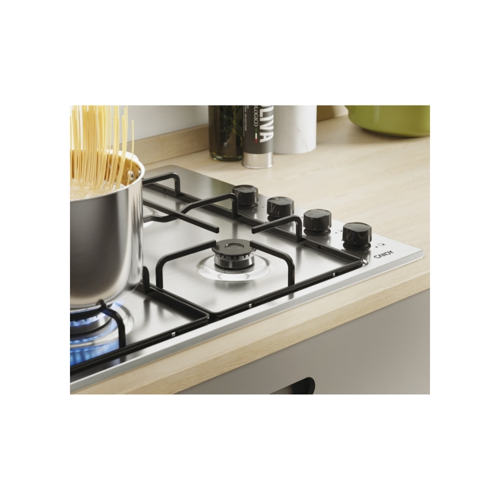 Alternative view of CANDY CHW6LBX PIANO COTTURA GAS INOX