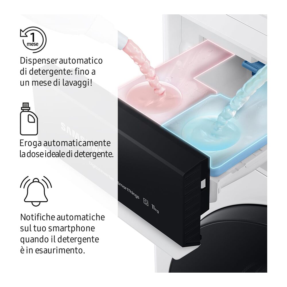 Alternative view of SAMSUNG WW90DG6G94LKU3 LAV. 9KG SLIM