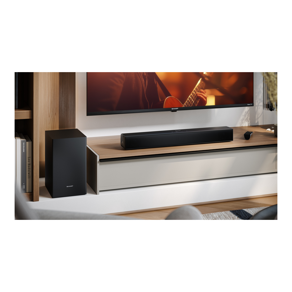 Alternative view of SHARP HT-SBW121 SOUNDBAR 2.1 240W